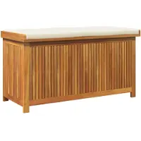 Yiwydaa Outdoor-Kissenbox 113x50x60,5 cm Massivholz Akazie