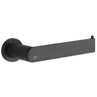Gessi Emporio Toilettenpapierrollenhalter für Wandmontage senkrecht oder waagerecht, 38849299, Farbe: Schwarz XL