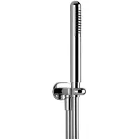 Gessi Goccia Brause-Set, mit Wandanschlussbogen 1/2 und Halterung, Schlauch 1,50 m und Antikalk-Hand