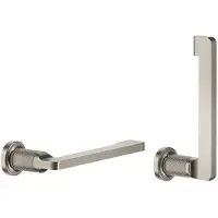 Gessi Inciso Toilettenpapierrollenhalter oder Ersatzrollenhalter zur Wandmontage, senkrecht/waagerecht, 58455149, Farbe: Finox Optik