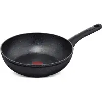 Lagostina Performa 010253041828, Rund, Wok-/Bratpfanne, Schwarz, Mineralis, Thermo-Punkt, Keramik, Gas, Halogen, Induktion, Versiegelte Platte