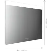 Emco 107090007000300 LED-Lichtspiegel MI 250+