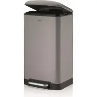 kela Davino Steel Treteimer, 30 l, 35 x 33 x 62 cm, grau
