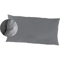PRIMERA Kissenbezüge "Kissenbezüge »Stone Washed«, (2 Stück)", grau (anthrazit), B:80cm L:40cm, Renforcé, Obermaterial: 100% Baumwolle, Kissenbezüge, Kissenbezüge, mit Stone-Washed Optik