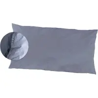 PRIMERA Kissenbezüge "Kissenbezüge »Stone Washed«, (2 Stück)", blau, B:80cm L:40cm, Renforcé, Obermaterial: 100% Baumwolle, Kissenbezüge, Kissenbezüge, mit Stone-Washed Optik