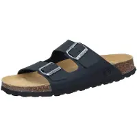 Brinkmann Bonillo Pantoletten Optimale Passform durch verstellbare Riemen, Gepolstertes Fußbett für hohen Komfort, Elegantes Design mit Markenlogo schwarz 45 EU