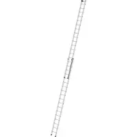 MUNK Günzburger Steigtechnik MUNK Aluminium-Schiebeleiter 2-teilig ohne Traverse 2x18 Sprossen