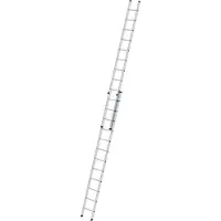 MUNK Günzburger Steigtechnik MUNK Aluminium-Schiebeleiter 2-teilig ohne Traverse 2x12 Sprossen