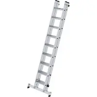 Munk Stufen-Schiebeleiter mit nivello-Traverse 2-teilig 2x9 Stufen