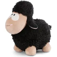 Nici Stehendes Kuscheltier Schaf schwarz GREEN 22 cm, Spielzeug-Schaf