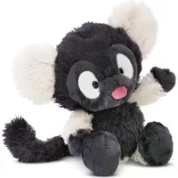 Nici Varilemur Ruffi Teddy 18 Cm Schwarz Schwarz One Size