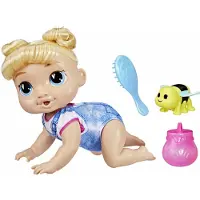 Baby Alive . Harper Hugs Krabbelt. 27 cm große elektronische Krabbelpuppe. Blondes Haar. Ab 3 Jahren.