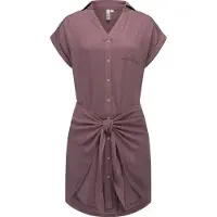 Ragwear Blusenkleid "Bahaya" Brusttasche stylisches Damen Sommerkleid mit Bindeband