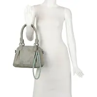 Fritzi aus Preußen Handtasche Umhängetasche Babe01N Vintage Crossbody Bag Rock grau
