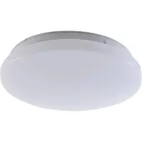 LINDBY LED-Außendeckenleuchte Kirkola, 4000 K, Ø 26 cm, weiß