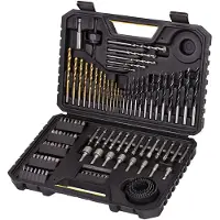 Stanley STA7205-XJ, Bohrer, Bohrerbit-Set, Mauerwerk, Metall, Holz, Schwarz, Edelstahl, 100 Stück(e)