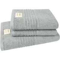 Dyckhoff Handtuch Set "Nature", Set, 3 tlg., Frottier, 3er Set: 2x Handtücher, je 50 x 100 cm & 1x Badetuch 70 x 140 cm