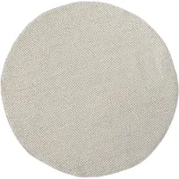 My Flair Teppich "Ava", weiß (weiß, creme), B:120cm H:7mm L:120cm Ø:120cm, Polyester, MÖBEL & ACCESSOIRES, Teppiche, Teppich, Uni Farben, meliert, Sisal-Optik, auch in rechteckig erhältlich
