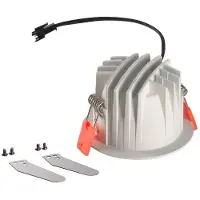 SLV 1003805 NUMINOS S DL, Indoor LED Deckeneinbauleuchte weiß/schwarz 3000 K 20° inkl. Blattfedern
