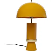 Kare Tischleuchte Josy, gelb, Stahl, Höhe 51 cm