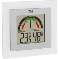 TFA-Dostmann TFA - Digitales Thermo-Hygrometer 30.5023 - silber/transparent