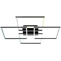 Briloner LED Wandleuchte CCT WiFi Bluetooth App 50W schwarz Metall-Kunststoff