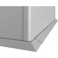 Biohort Mähkante für Hochbeet 2x2 silber