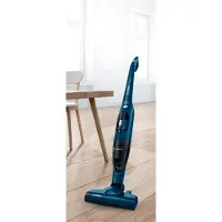 Bosch Serie 2 BCHF216S, 2-in-1-Stabstaubsauger, Beutellos, Blau, 0,4 l, Trocken, Filterung