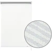 Gardinia Seitenzug-Rollo Thermo ENERGIESPAREND 495 Streifen weiß 102 x 180 cm