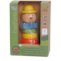 Everearth Clown – yellow hat, 1 Jahr(e), Buche, Mehrfarbig