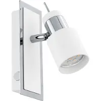 Eglo LED-Spot Davida 16,5 cm Metallgrau mit weiß