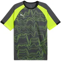 Puma Herren individualLIGA Graphic Jersey Trikots, Galactic Gray-Yellow Alert