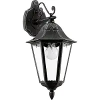 Eglo Außenwandleuchte Navedo, schwarz, Aluminium, Antik, Wandleuchte außen