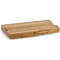 Zeller Brotschneidebrett PRESENT, braun, B:23,5cm H:4cm L:39,5cm, Bambus, Schneidebretter, Brotschneidebrett, Inklusive Brotmesser