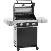 Rösle Gasgrill BBQ-Station VIDERO G3-S Schwarz Primezone Seitenbrenner