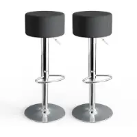 Vicco Barhocker 2er Set Schwarz 33 x 92 cm 2 Teilig, Model 32001
