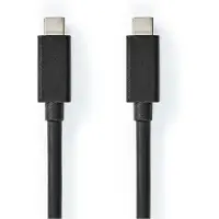 Nedis CCGB64020BK20 USB-Kabel USB 3.2 Gen 2 USB-C Stecker beidseitig 2 m Schwarz
