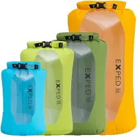 Exped - Set mit 4 wasserdichten Aufbewahrungssäcken - Drybag Versa Clear Set - Gelb