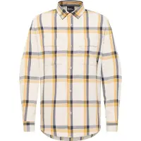 Jack Wolfskin Flanellhemd "STEINWAND" kariertes Flanellhemd, Langarm, mit Knopfleiste