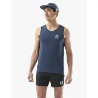 Compressport - Performance Singlet - Laufshirt Gr S blau
