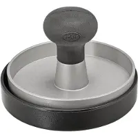 Rösle Burgerpresse RÖSLE "25082", schwarz, Ø:11cm, Aluminiumguss, Kunststoff, Küchenpressen, Burgerpresse, Fleischpresse zum einfachen Formen von Burgerpatties, Ø 11 cm