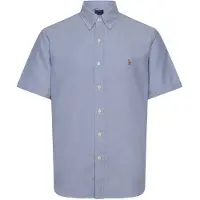 Ralph Lauren für Herren. 710850782001 Blaues Oxford-Hemd Custom Fit (XS), Lässig, Baumwolle, Langarm