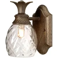 ELSTEAD Wandlampe Plantation, bronze, 22 cm, IP44