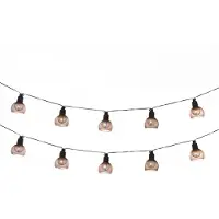 Luxform LED-Lichterkette "Solar Kos", transparent, Flammen 1 Stk., Gesamtlänge 5m, Lichterketten, LED-Lichterkette, Solarenergie, IP44, LED-Lichterkette