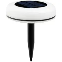 Luxform Gartenleuchte "Solar Leshy", weiß, B:13cm H:39,9cm L:13cm, Leuchten, Gartenleuchte, RGB-Gartenleuchte, Solarenergie, Smarthome, kabellos