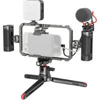 SmallRig 3384C, Video-Set, Schwarz, Grau, Rot, Aluminium, Silikon, Jede Marke, 2 Jahr(e), LED