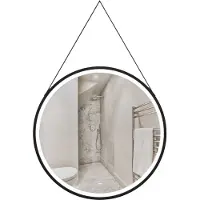HOME DELUXE - LED-Spiegel FIANA - 60 cm - Rund - 3 verschiedene Lichtfarben - Antibeschlagssystem - 38 Watt Gesamtleistung I Wandspiegel Badspiegel Badezimmerspiegel