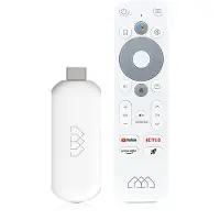 Homatics Stick HD Android TV Mediaplayer Stick Weiß (Full HD, WiFi 5, Sprachfernbedienung)