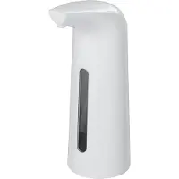 Wenko Desinfektionsmittelspender "Larino", weiß, B:9cm H:21,5cm L:13cm, Kunststoff, Dosierspender, Desinfektionsmittelspender, mit Infrarot-Sensor, Füllmenge 400 ml