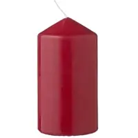 Metro Professional Stumpenkerzen, Paraffin, 6.8 x 13 cm, ca. 40 Std., bordeaux, 6 Stück